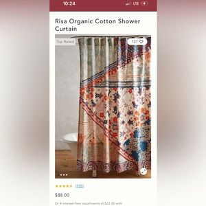 Anthropologie shower curtain